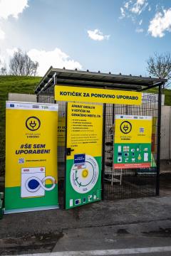 Kotiček za predajo e-naprav v ponovno uporabo